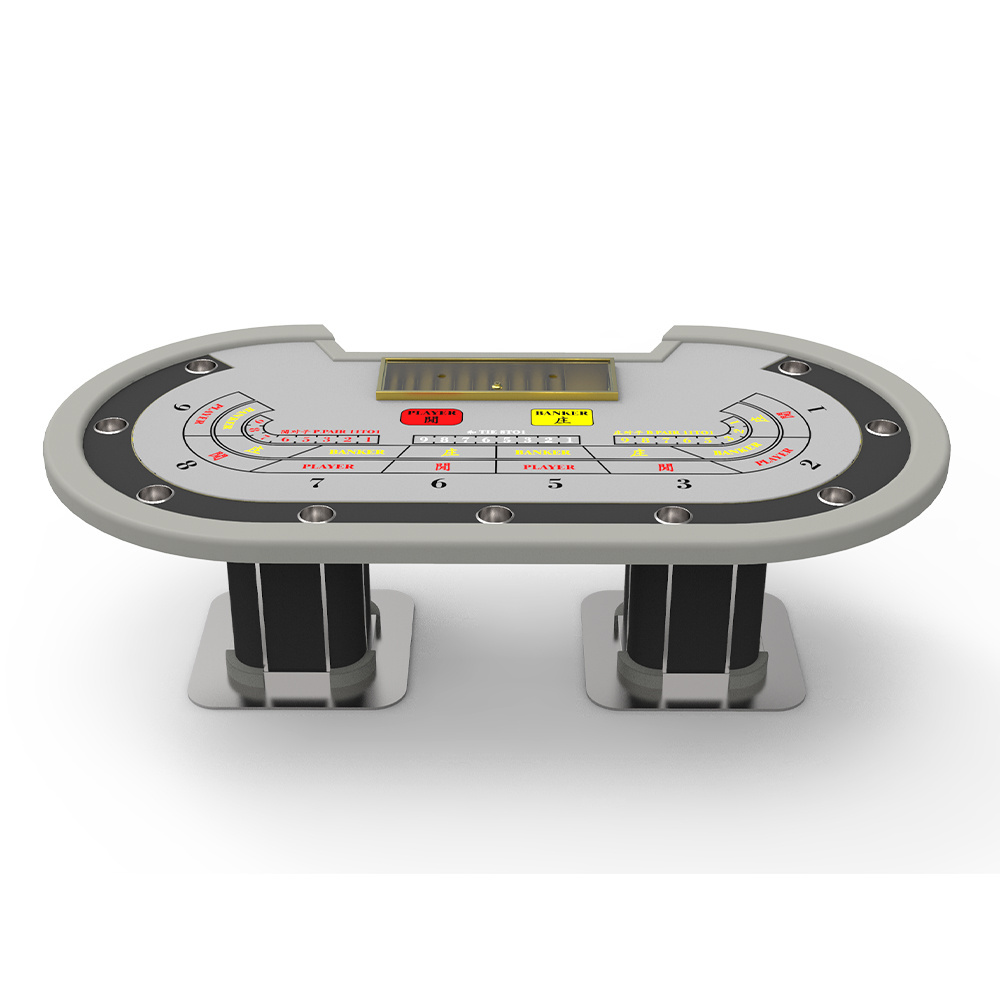 Casino Baccarat Gambling Poker Table Cheap Oval Table De Poker 10 Seat Texas Modern Mini Baccarat Casino Supplies Machine 1 Sets