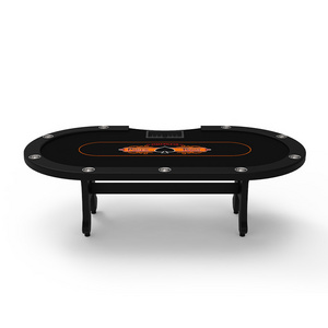 Wholesale Poker Table Texas Hold em poker Classic designed Custom 10 seat Poker Gambling Table