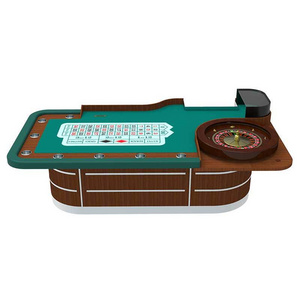 Casino Quality Roulette Table With Classy Roulette Wheel with Strong Heavy Wooden Legs/Base Waterproof Felt