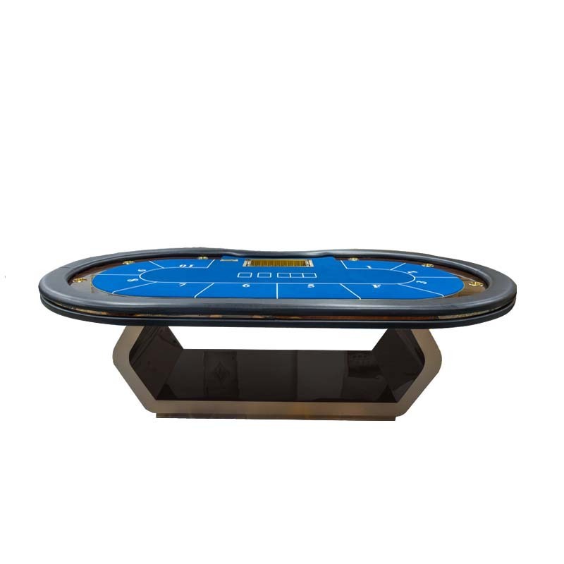 Texas Poker Table Customization Factory Wholesale Price with LED Light Casino Texas Poker Table Casino Texas Table