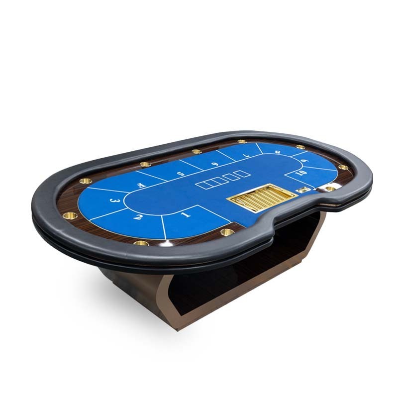 Texas Poker Table Customization Factory Wholesale Price with LED Light Casino Texas Poker Table Casino Texas Table