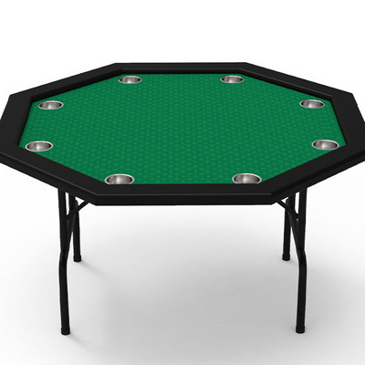 Factory Wholesale Price Poker Table Octagonal Custom Multi Color Portable Folding Leg Casino Poker Table Suitable for Casino