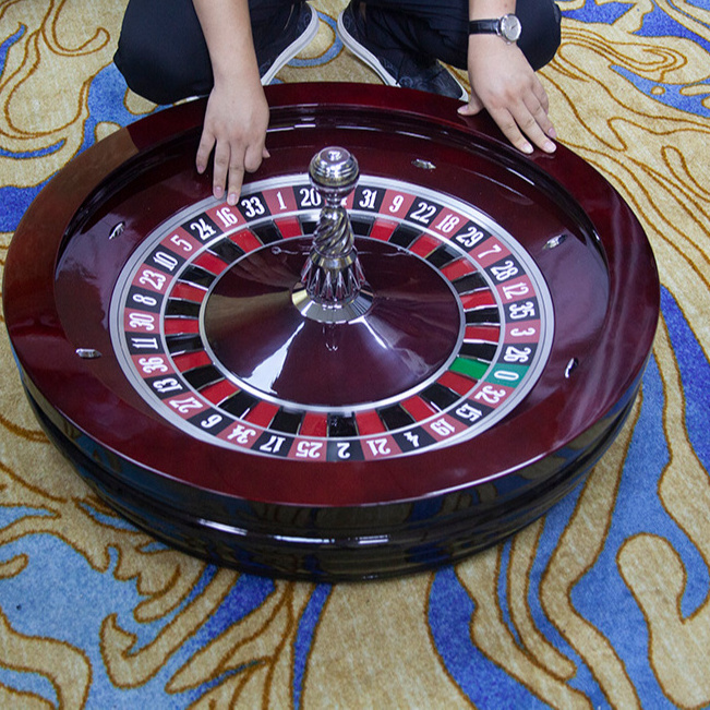 Hot Selling High-quality 32 Inch Roulette Table Roulette Red Brown Russian Roulette