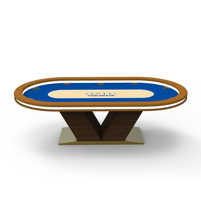 Casino Grade Luxurious LED Design Poker Table Solid Wood&Steel Bottom Texas Table For Gambling