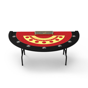 Cheap Folding Casino Poker Table LED poker table Portable casino custom foldable blackjack table