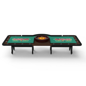 Deluxe Casino Professional Gambling Roulette Table Poker Table Quality  Roulette Wheel Table