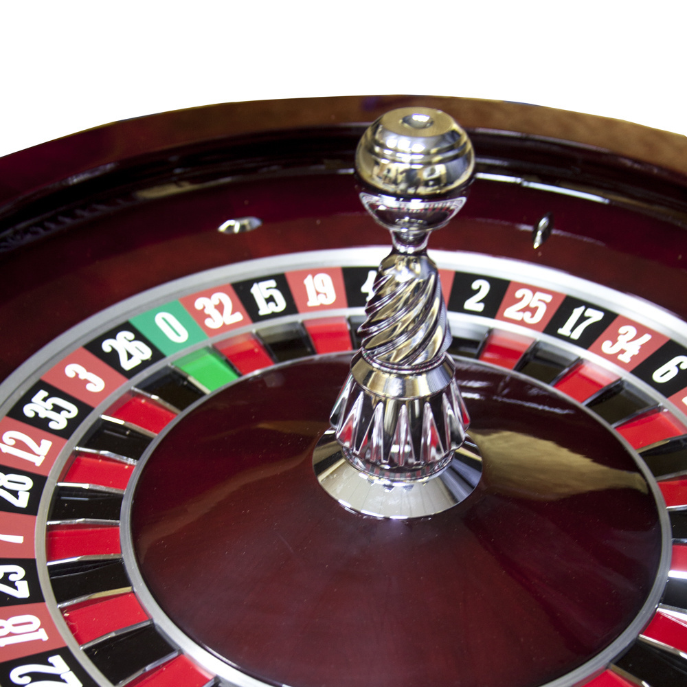 Hot selling luxury high-quality solid wood 32 inch roulette table roulette red brown Russian roulette for casino