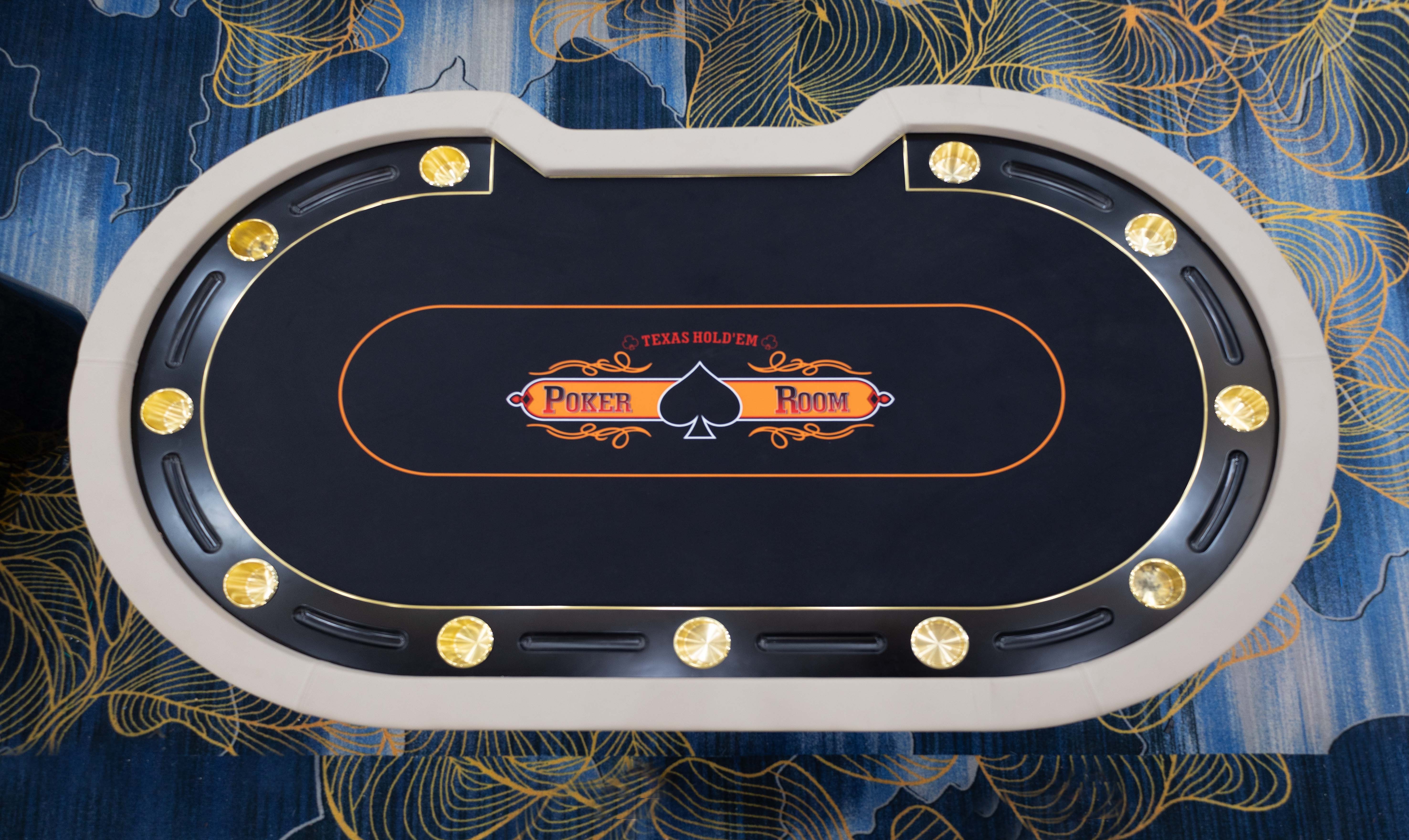 New Deluxe High Quality Texas Poker Table Multi color can be matched with customized Texas Poker Table for Casino