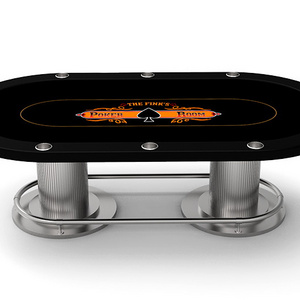 High quality luxury casino table baccarat poker customized game table heavy poker table for casino