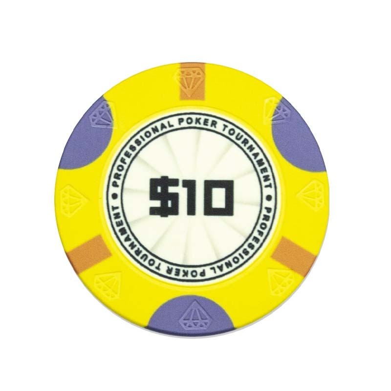 High Quality  Wholesale Personalize Logo Entertainment Ceramic Chips  EPT Custom Ceramic Poker Chips