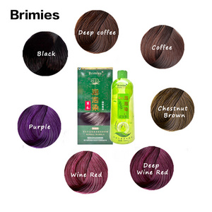 In stock ammonia and ppd free argan speedy best natural instant dye black dye semi permanent hair color shampoo