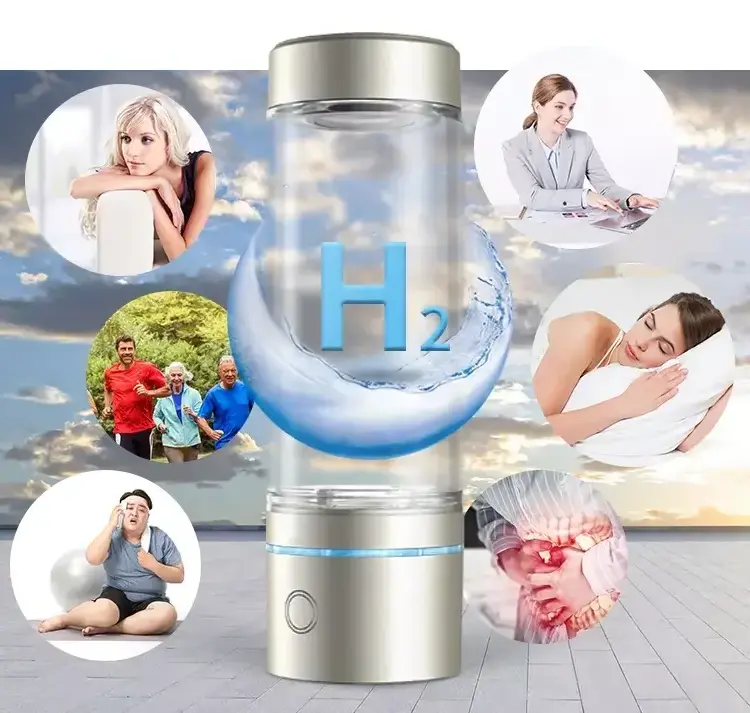 Wholesale pure smart bottle SEM PEM high concentration alkaline Nano hydrogen rich water cup