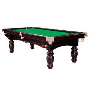 Chinese 8 ball Solid wood frame cheap price 8ft 9ft 12ft diamond  pool table for sale