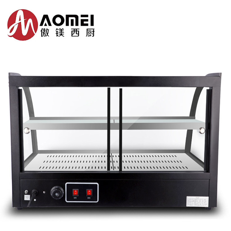 1.2m 2 layer curved glass warming showcase food display warmer hot food heating display showcase display