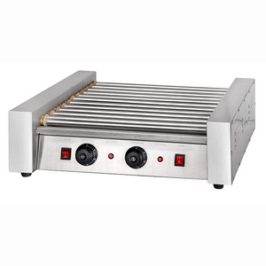 Snack Food Restaurant Supplies Electric Hot Dog 7/9/11 Roller Grill Bun Warmer Hot Dog Machine Warmer