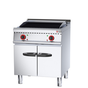 Hot Selling Commercial Grill Restaurant Electric Standing Lava Rock Grill With Cabinet