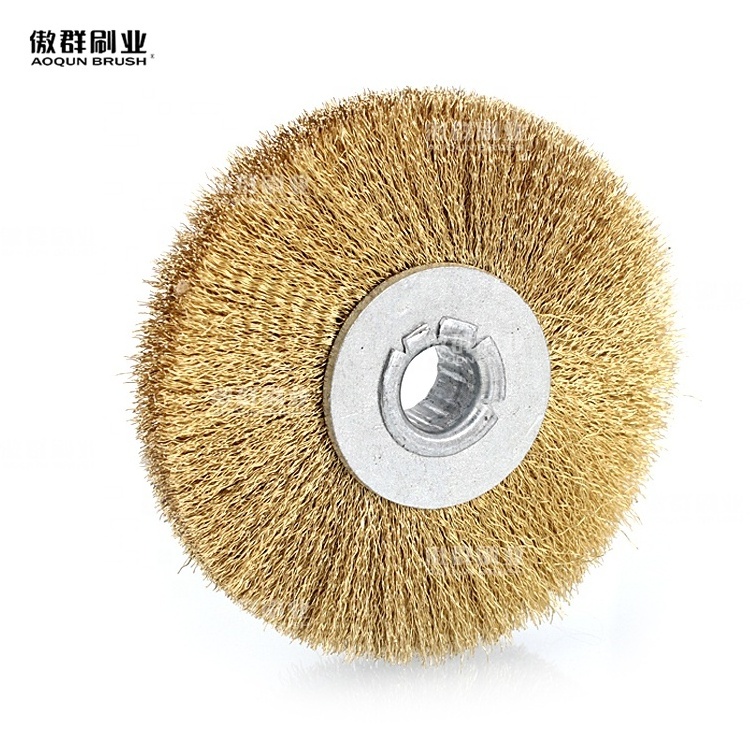 Industrial Abrasive Stainless Steel Wire Polishing Wheel Flat Hole Brush