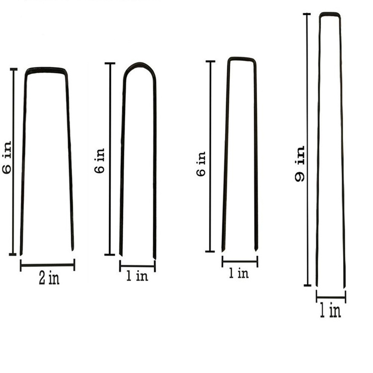 ENOCH artificial grass turf nails for accessories artificial grass u Shape nails