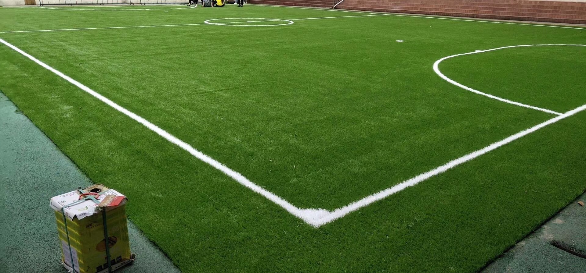 Mini Soccer Field Using Non-infill football grass artificial landscaping turf high quality and non toxic good for children