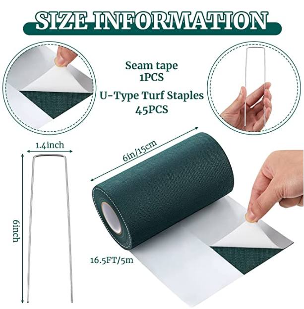 ENOCH Landscaping grass joint tape non-woven single sided turf seaming tape artificial grass joining tape