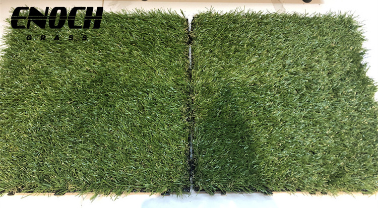 ENOCH Outdoor Garden Courtyard Turf Interlocking Artificial Landscaping Grass Tile