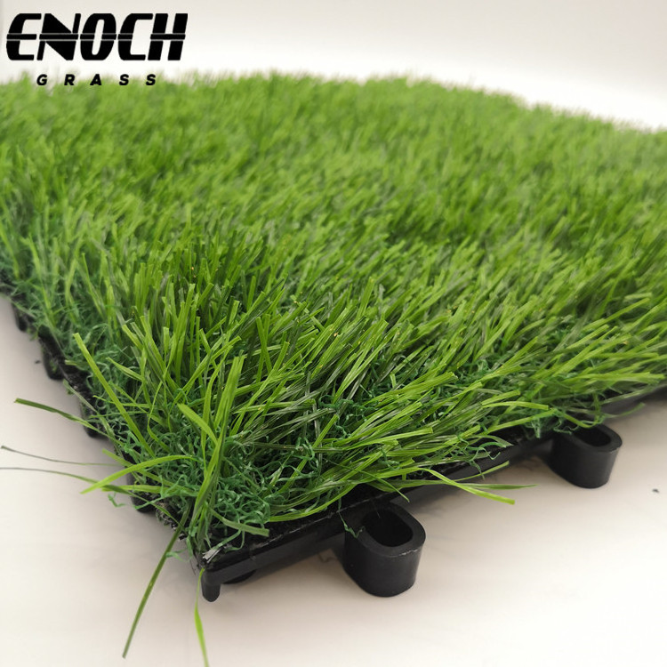 ENOCH Outdoor Garden Courtyard Turf Interlocking Artificial Landscaping Grass Tile