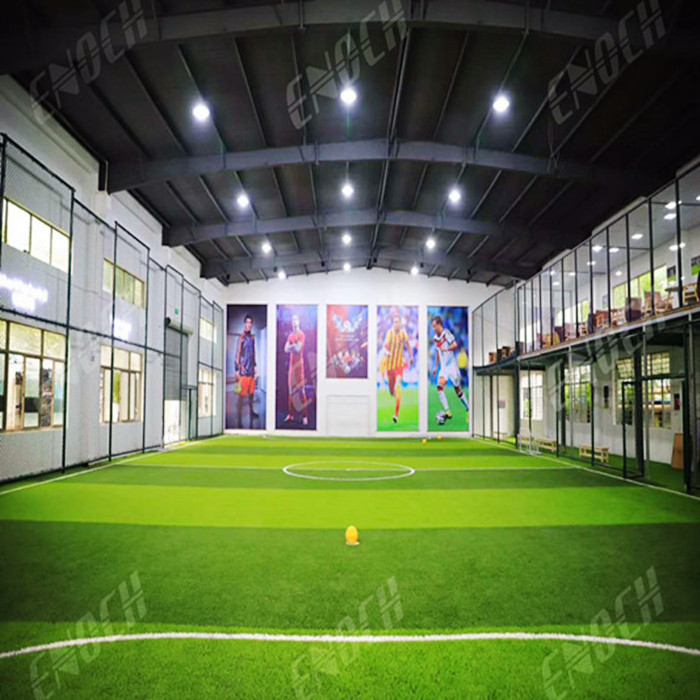 ENOCH Guangzhou futsal court turf pe football artificial grass indoor football field for sale