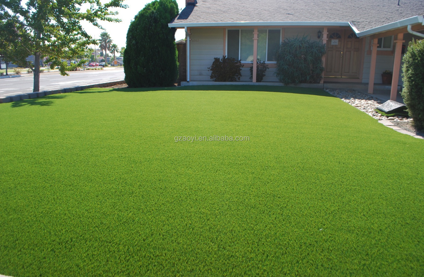 40mm 18900 density garden landscape synthesis artificial grass guangdong false grass soccer court