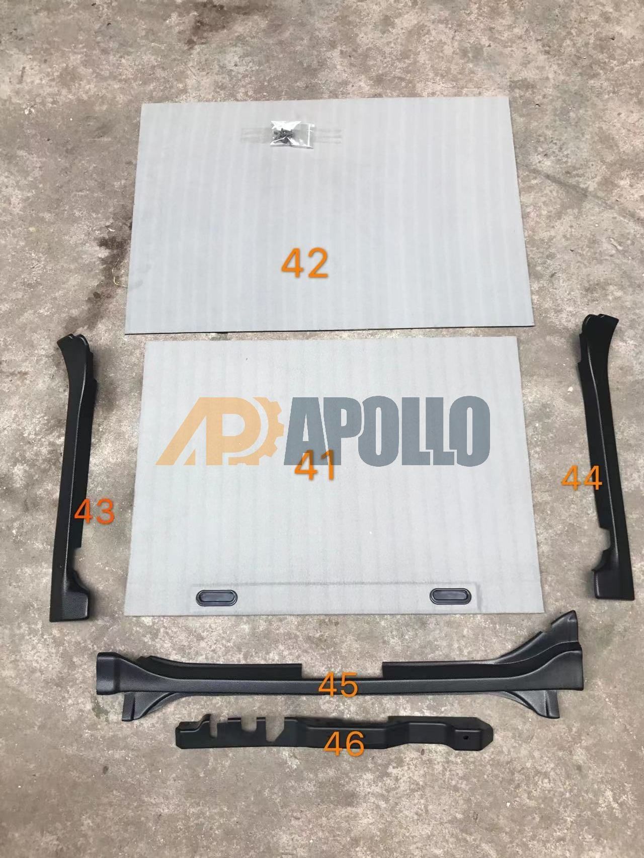 Factory Price Sale Excavator Spare Parts VOLVO EC210 EC240 E290 EC360 E460 Cab Interior Shell Decorative Plate Interior Trim