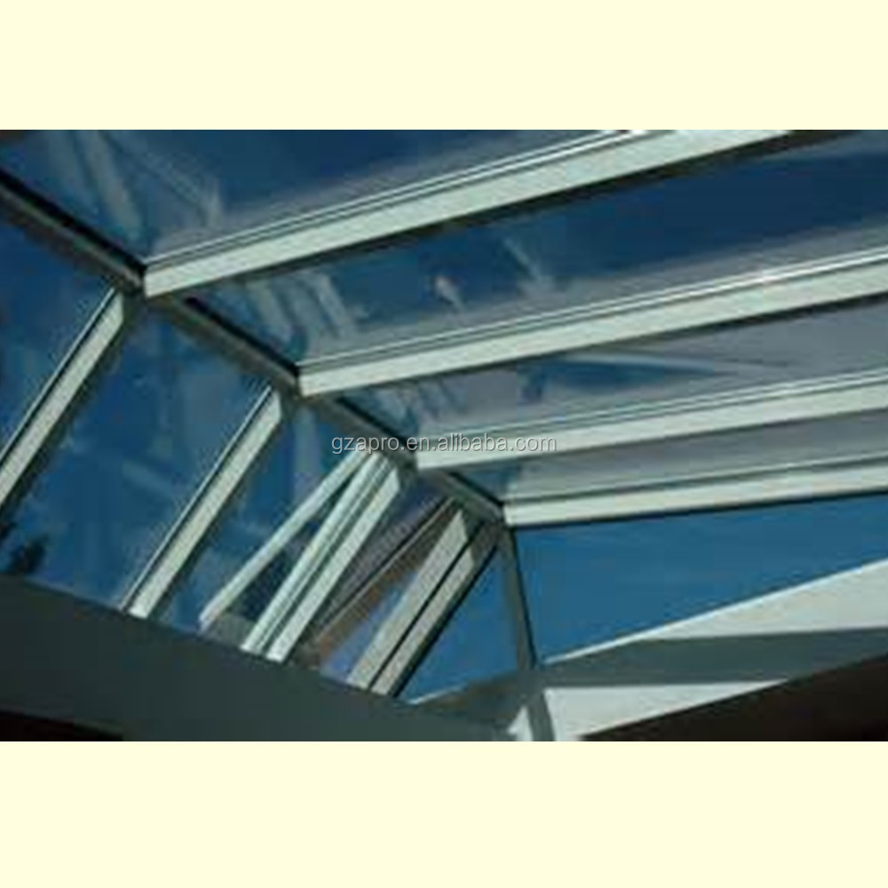 Morden house skylight tempered laminated glass international standard canopy fixed skylight curtain sheets spider glass skylight