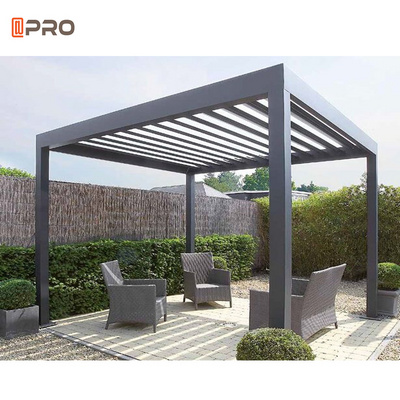 2020 Motorized Waterproof Outdoor Aluminium Pergola Morden Gazebo With Adjustable Louvers gazebos pergolas and gazebos outdoor