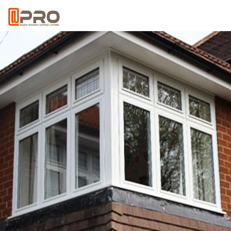 Aluminum casement window with Fly screen bay windows aluminum glass bay windows for sale with georgian bar price for sale