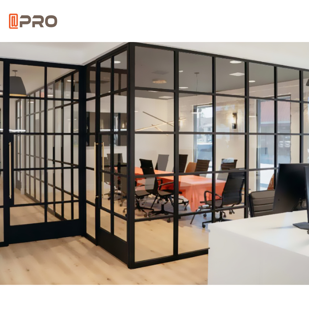 new modern acoustic partition wall glass office partition wall APRO 2024 Latest Brooklyn design office partition