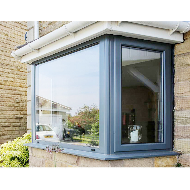 Aluminum casement window with Fly screen bay windows aluminum glass bay windows for sale with georgian bar price for sale