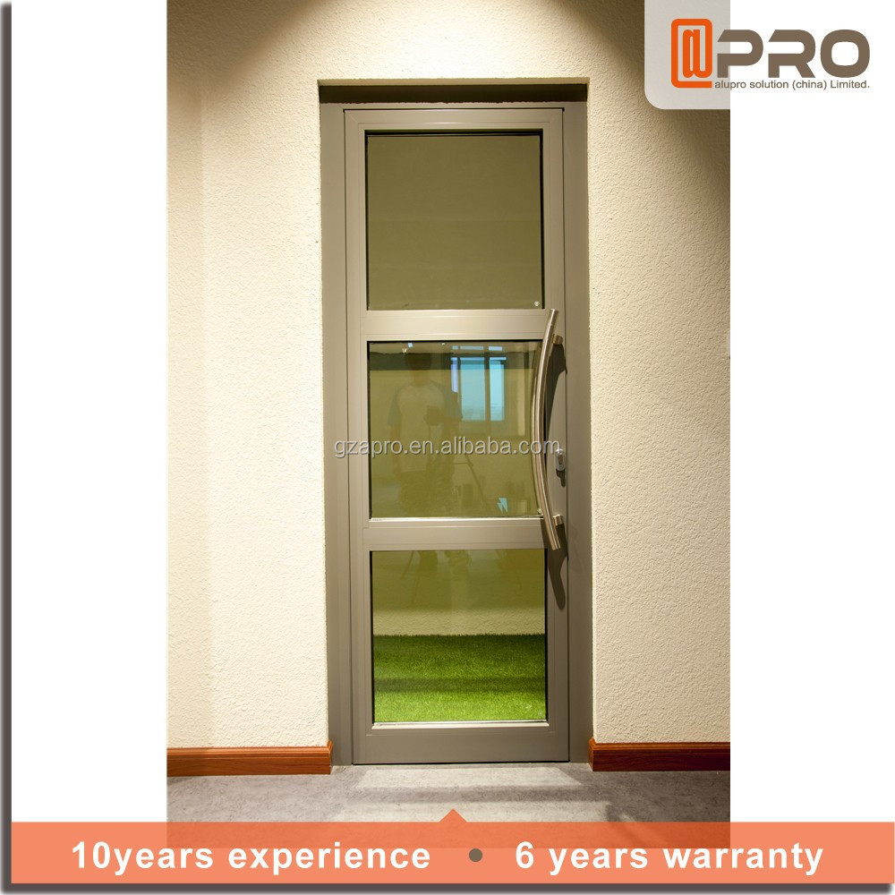 Design for living room House main 24 inches exterior doors outdoor tempered glass swing door interior panel hing swing door