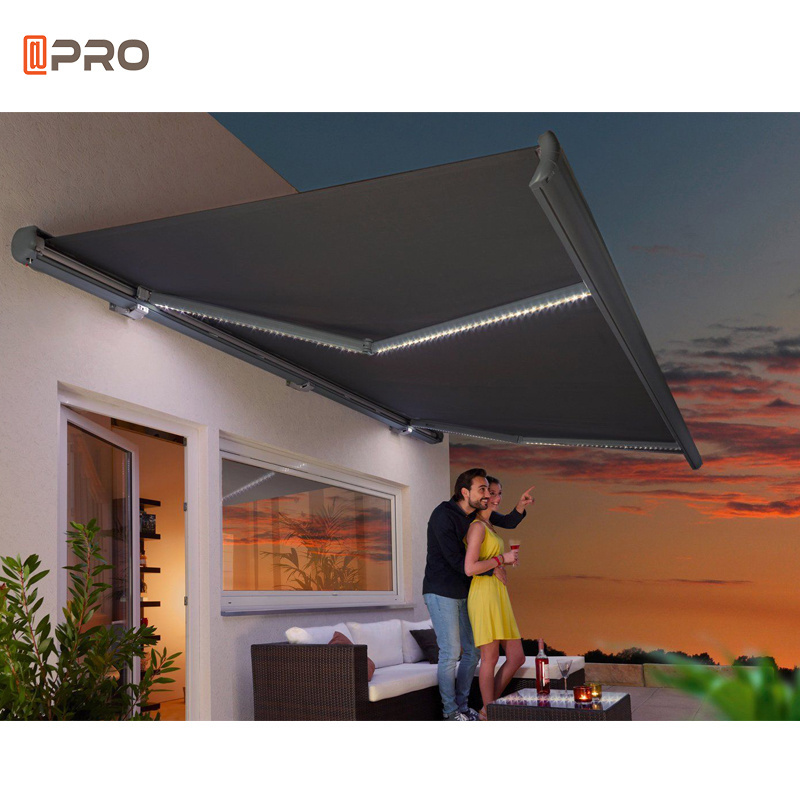 Full Cassette Retractable Awnings Hot Sale Balcony Garden Motorized Remote Control Outdoor Waterproof Water Proof