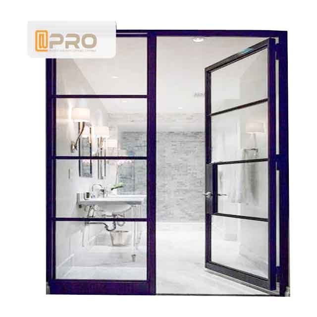 Latest technology heavy duty entrance used commercial glass door single glass frameless glass entrance partition doors design