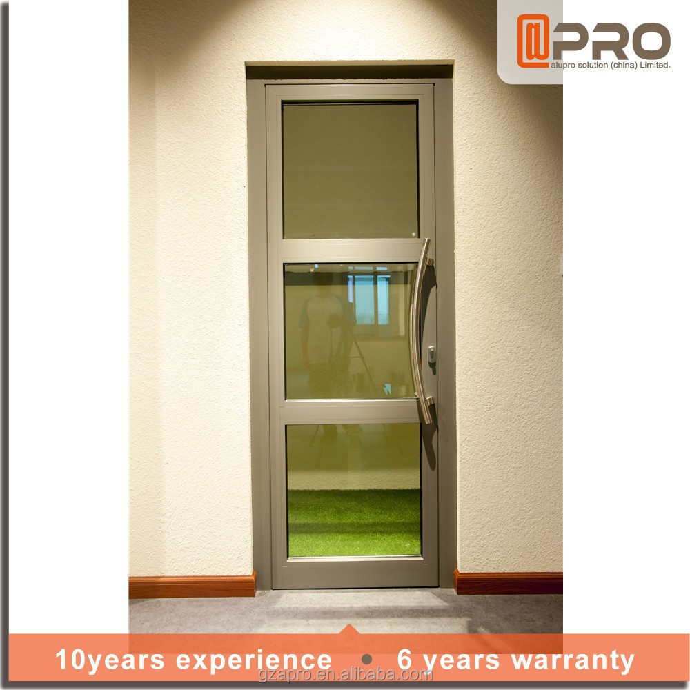 aluminium Double glass dutch lowes interior doors with glass inserts luxury door handles interior glass & swing door