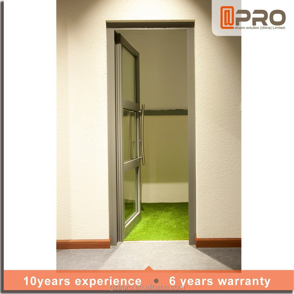 aluminium Double glass dutch lowes interior doors with glass inserts luxury door handles interior glass & swing door