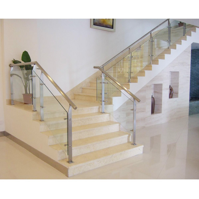 Low price stainless steel stair railings/indoor stainless steel glass balcony railing balcony railing designs new balcony design