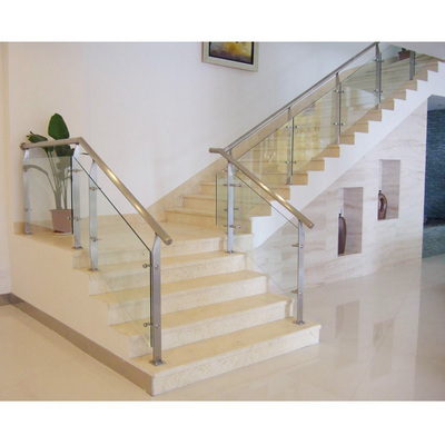 Low price stainless steel stair railings/indoor stainless steel glass balcony railing balcony railing designs new balcony design