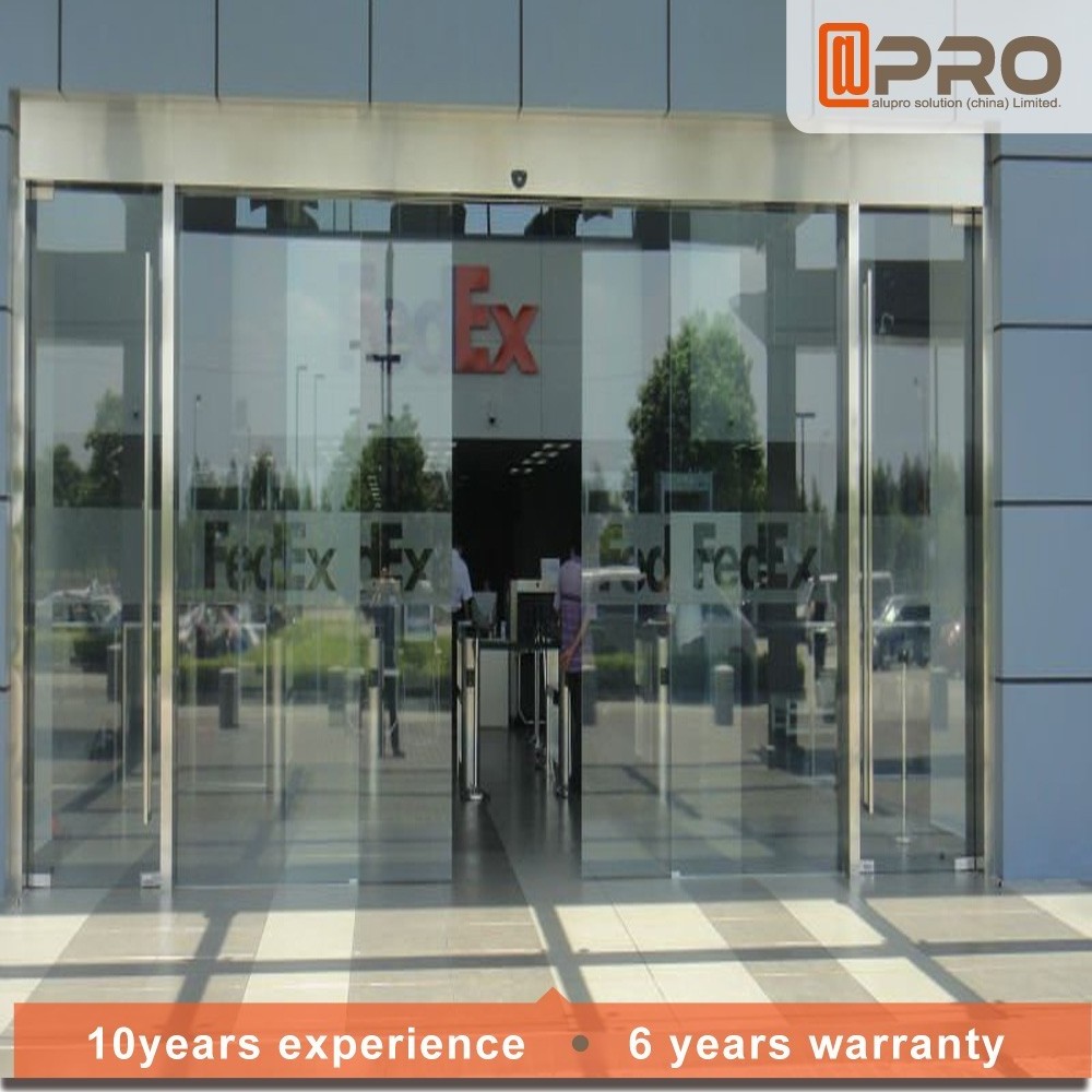 2023 Automatic Commercial shopfront double swing glass door revolving door slide gate opener motor automatic sliding door