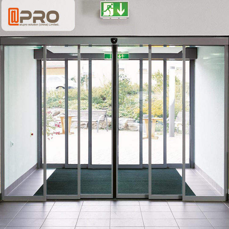 2023 Automatic Commercial shopfront double swing glass door revolving door slide gate opener motor automatic sliding door