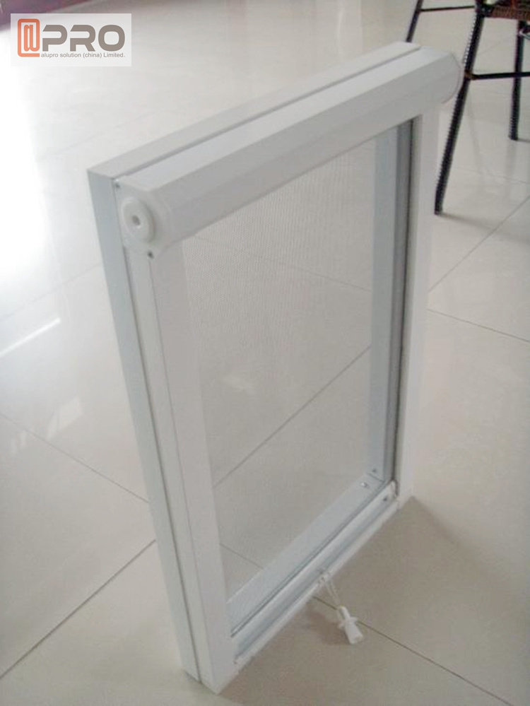 factory customized New design retractable screen mosquito net roll-up fly screen for window aluminium profile door fly screen