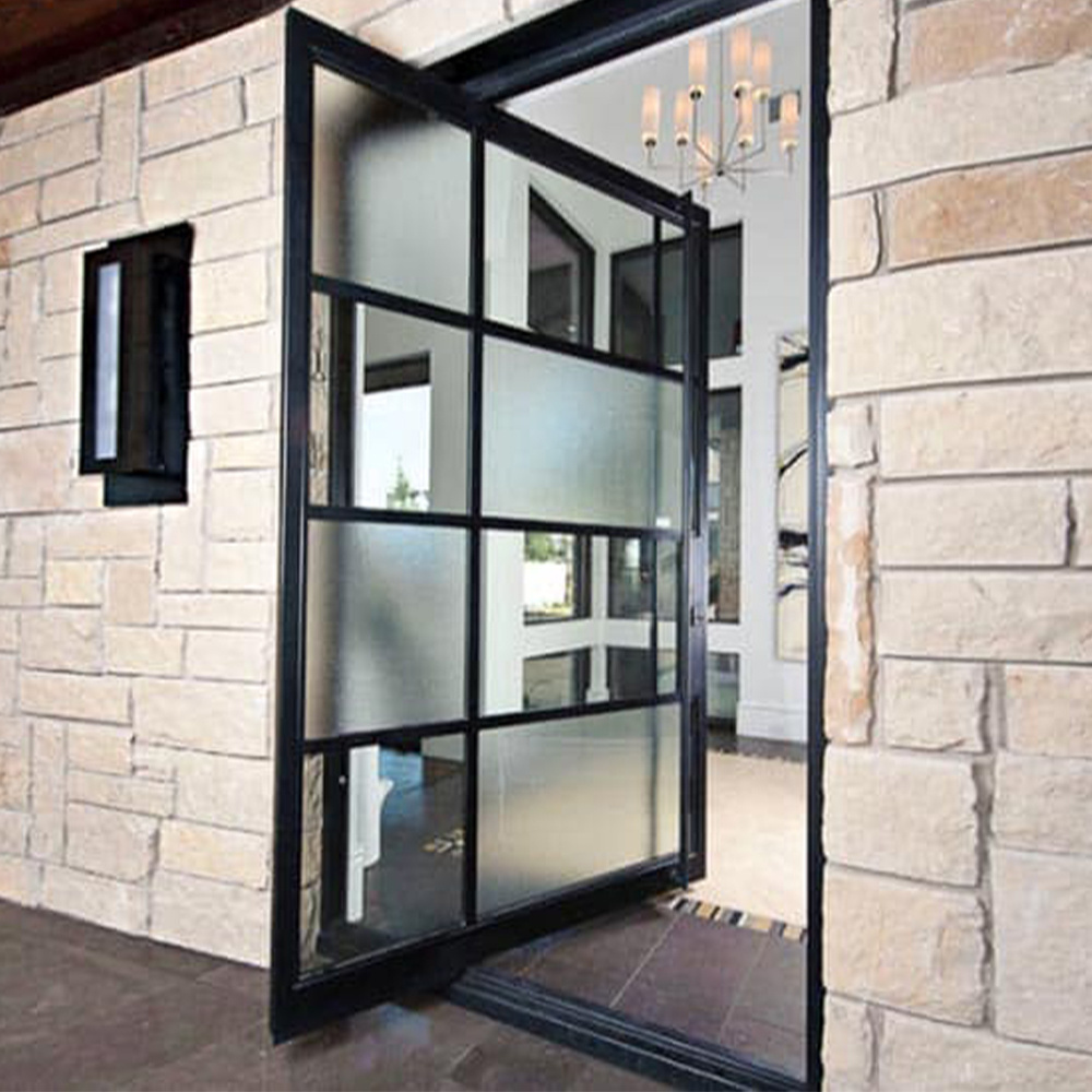 Double Front Entry Door with Glass Panels | Contemporary Entry Door | Decorative Front Door