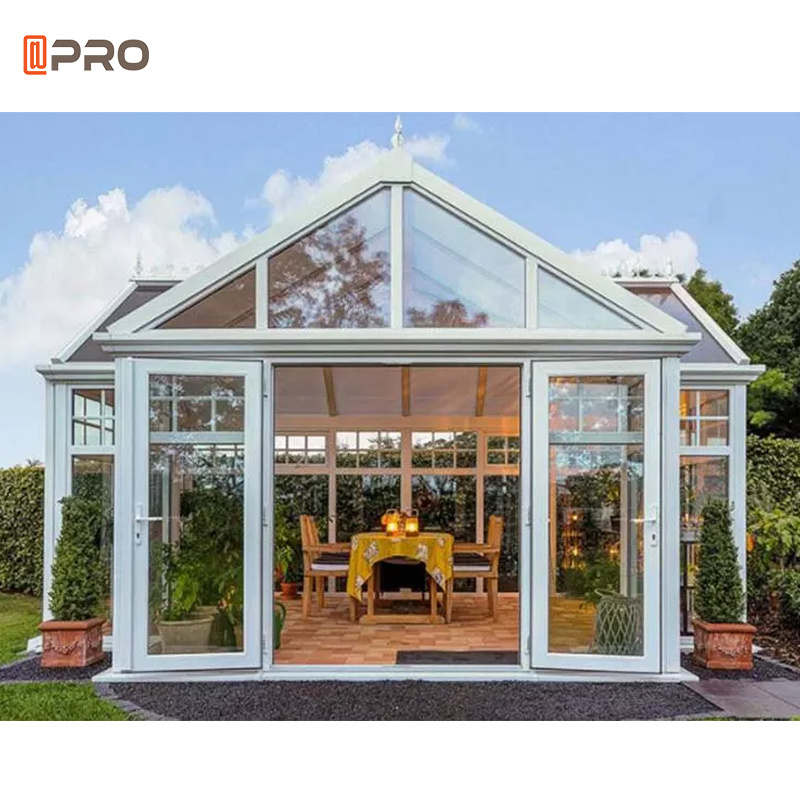 factory lowe tempered glass aluminum frame sunroom for swimming pool Houses Green Tempered Glass Aluminium Profile Sun House