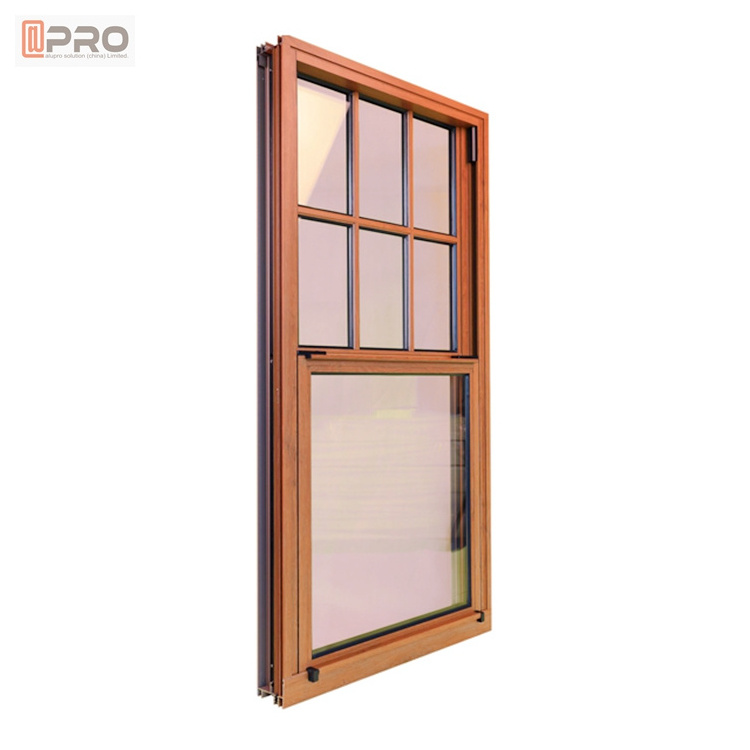 Lift up hurricane impact french windows latest design small size Best Single Double hung aluminium up down sliding window