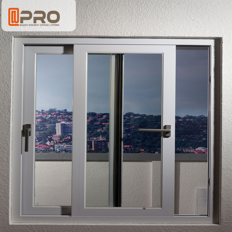 latest Modern sliding window sections grill design tempered glass commercial french aluminium double glass office sliding window