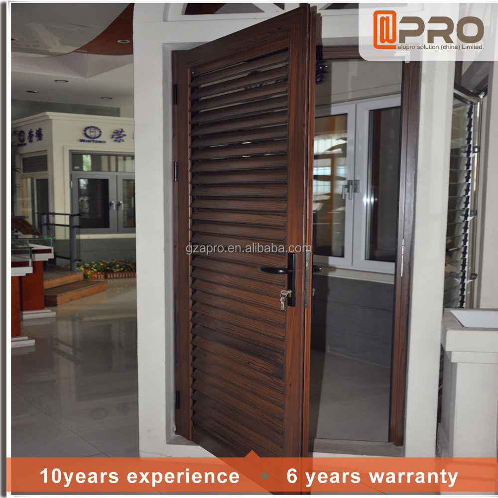 Modern fashion remote control roller shutter door interior shutter door Aluminium Casement Swing Hinges Fold louver panel door