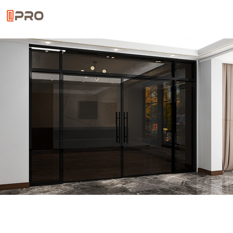 New Building Project Customized Aluminum Door Aluminium Bathroom Doors Aluminium Automatic Hinges Swing Pivot Door